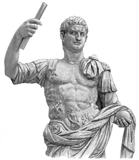 Domitian or Titus Flavius Caesar Domitianus Augustus, 51 - 96, Roman emperor from 81 to 96,