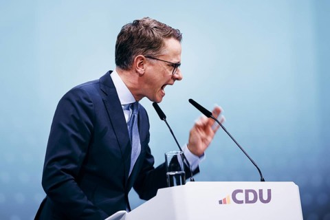 Carsten Linnemann, Deputy Chairman of the CDU, recorded at the CDU Germany 2024 party conference in