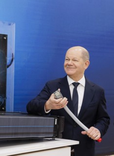 Olaf Scholz (SPD), Federal Chancellor, at the Hannover Messe Hanover, 22 April 2024 TECO 2030 is a
