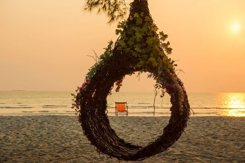 Ao Phrao Beach, sunset, Koh Kood, Koh Kut, Gulf of Thailand, Thailand