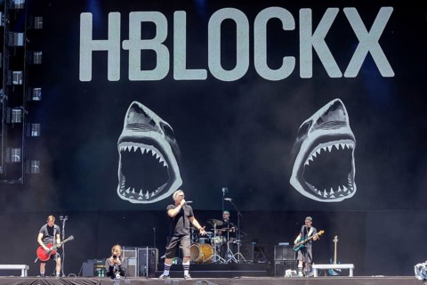 Adenau, Germany, 9 June 2024: H-Blockx (Tim Tinte Humpe, guitarist, Henning Wehland, vocals,