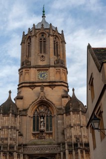 Oxford, England, UK. February 2nd, 2020 Tom Tower is a bell tower in Oxford, England, named after
