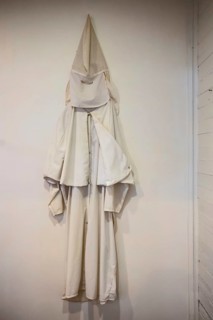 Greensboro, Alabama - The Safe House Black History Museum. A Ku Klux Klan robe, donated to the
