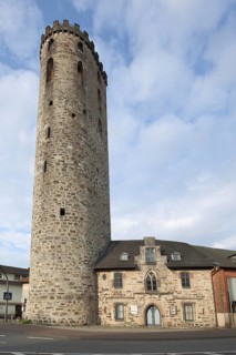 Historic hail tower, former city fortifications, Hann. Münden, Hannoversch Münden, Lower Saxony,