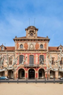 Parliament building of the Catalonian government in Barcelona, Spain