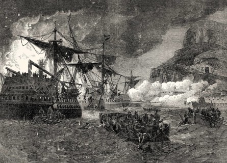 Great Siege of Gibraltar, the great attack on Gibraltar, October 1782, War of the American