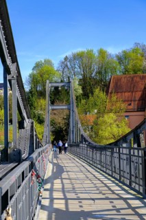 Innsteg, Fünferlsteg, Old Town with Inn, Passau, Lower Bavaria, Bavaria, Germany
