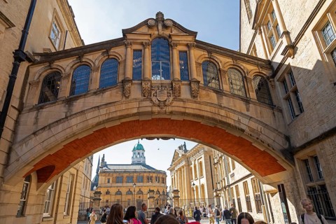 Hertford Bridge, Bridge of Sighs, Sheldonian theatre, Oxford, England, Great Britain