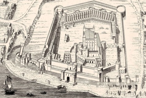 Tower of London, Königlicher Palast und Festung Ihrer Majestät, eine historische Burg am Nordufer