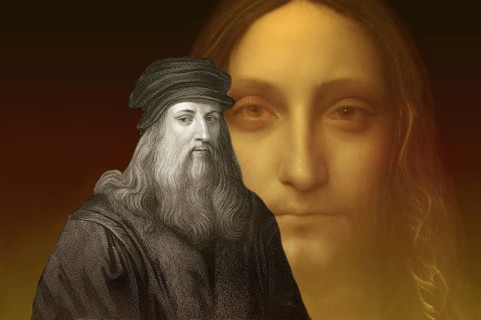 Leonardo da Vinci, 1452 - 1519, Italian painter, sculptor, architect and engineer, the painting