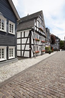 Historic town centre, Alter Flecken, Freudenberg, Siegerland region, North Rhine-Westphalia,