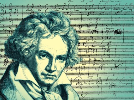 Hand-written musical notation, love song, Zärtliche Liebe, 1795, Ludwig van Beethoven, 1770 -1827,