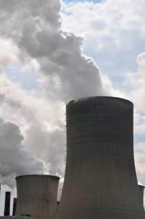 Niederaußem power plant, a base-load power plant operated by RWE PowerAG using lignite in