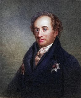Johann Wolfgang von Goethe 1749-1832, German writer. From the book Gallery of Portraits, published