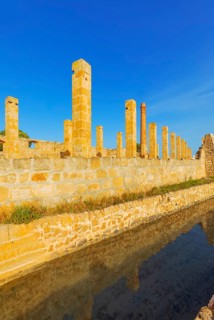 Remains of the Tuna fishery plant, Vendicari, Noto Valley, Sicily, Italy