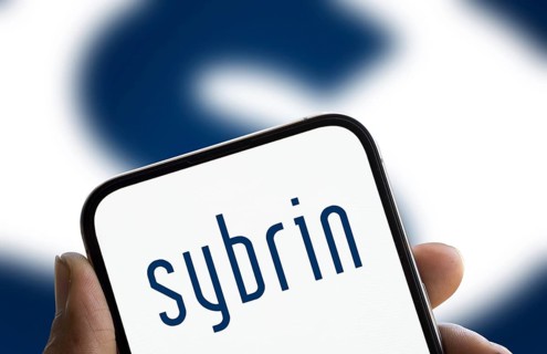 Dhaka, Bangladesh- 03 Nov 2024: Sybrin logo is displayed on smartphone