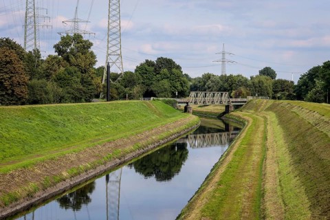 Essen, North Rhine-Westphalia, Germany - The Emscher has been completely free of wastewater since