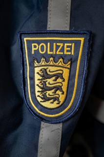 Police badge, police Baden-Württemberg, patch, coat of arms, Baden-Württemnberg, Germany
