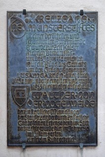 Information board in front of the Lusamgärtchen, Martinstraße 4, Würzburg, Lower Franconia,