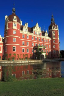 Muskau Castle, Bad Muskau, district of Görlitz, Saxony, Germany