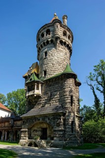 Mother Tower by Hubert von Herkomer at the Herkomer Museum, Historicism, Old Town, Landsberg am