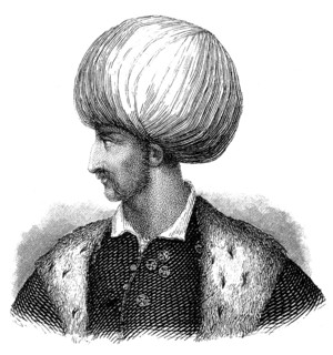 Portrait of Suleiman I, the Magnificent, 1494 - 1566, the tenth Sultan of the Ottoman, Portrait von