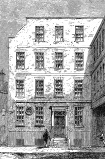 Samuel Johnson's house in Bolt-Court, London, UK