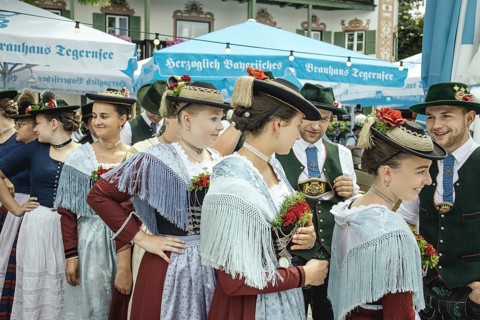 Traditional traditional costume anniversary of the Trachtenverein Schliersee Stamm 1888,