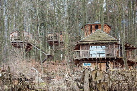 Treehouse hotel, Berlepsch, Witzenhausen, Hesse, Germany