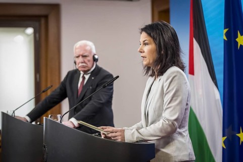 Annalena Bärbock (Alliance 90/The Greens), Federal Foreign Minister, meets Palestinian Foreign