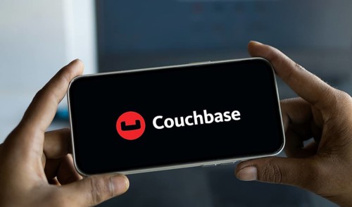Couchbase Server logo is displayed on smartphone