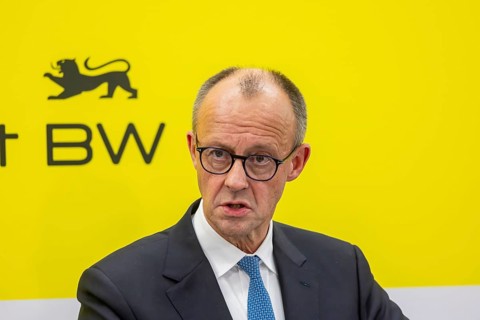 Federal Chancellor Friedrich Merz (CDU) . portrait. Annual event on the BW Automotive Industry