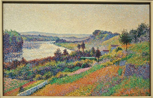 La Seine à Herblay, painting by the french painter Maximilien Luce, Orsay museum, Paris, France