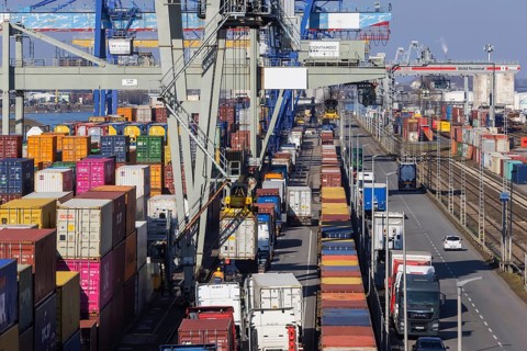 The port of Mannheim is one of Europe's most important inland ports and container terminals. Sea