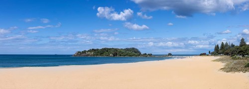 Tauranga harbour and Bay of Plenty scenic shoreline