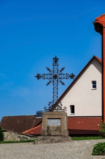 Cemetery and church of St Peter and St Paul, a Romanesque sacred building in Niederzell on the