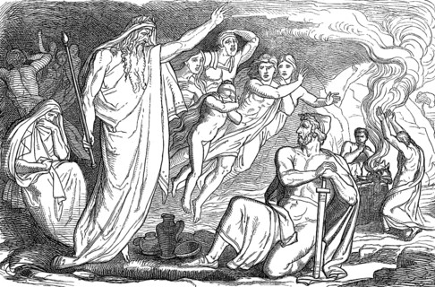 Odysseus in the underworld, Homer's Odyssey