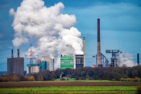 Hüttenwerke Krupp-Mannesmann, HKM in Duisburg-Hüttenheim, 2 blast furnaces, coking plant, quenching
