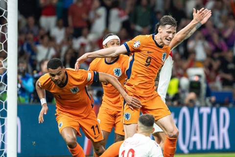 BERLIN, GERMANY - JULY 6, 2024: Euro 2024 quarterfinal match Nederlands vs Turkey (Turkiye) 2:1.