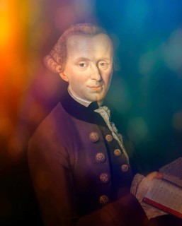 Immanuel Kant, 1724, 1804, German philosopher of the Enlightenment, digital edited according to