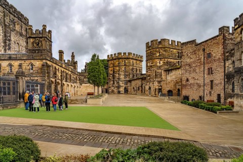 Lancaster Castle in Lancaster, Lancashire, England, Great Britain