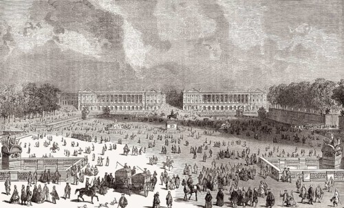 The Place de la Concorde, Place Louis XV, 1765, Paris, France
