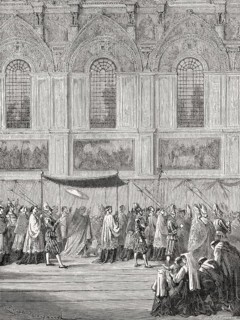 Pope Pius IX bearing the holy sacrament, Sistine Chapel, Vatican City, Rome, Italy, 19th Century