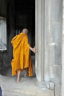 Monk, Angkor Wat, Cambodia