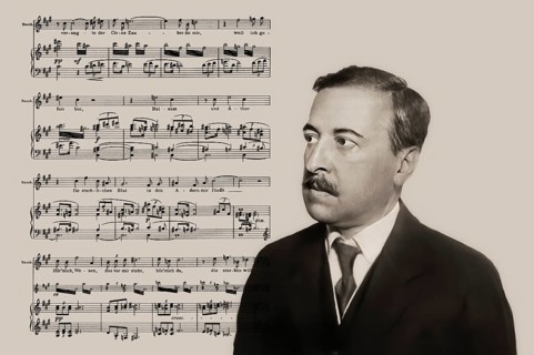 Hugo von Hofmannsthal, 1874-1929, Austrian novelist and poet, digital edited according to a