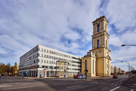 Garrison church, former data center Potsdam, church tower, building under reconstruction, general