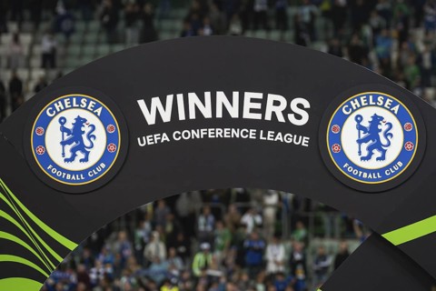 WROCLAW, POLAND - MAY 28, 2025: UEFA Conference League Final Football match Real Betis - Chelsea