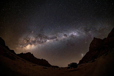 The Milky Way over Spitzkoppe, Damaraland, Namibia