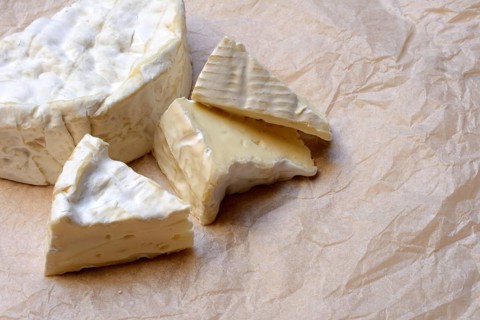 French Camembert in pieces, France