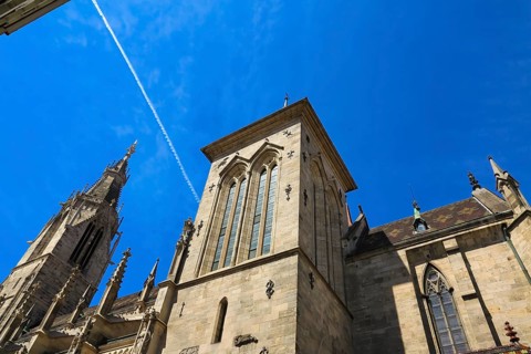 St Mary's Church Reutlingen, sacred building built from 1247 to 1343, cultural monument, Gothic